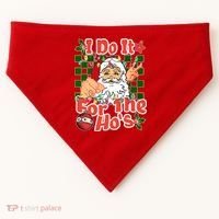 I Do It For The Hos Santa Claus Christmas Lights USA-Made Doggie Bandana thumb 0