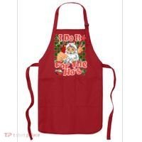 I Do It For The Hos Santa Claus Christmas Lights Apron thumb 0