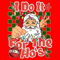 I Do It For The Hos Santa Claus Christmas Lights Ornament thumb 1