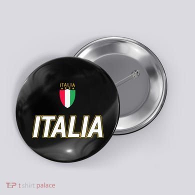 Italia Design Italian Soccer Jersey Style Italy Pride Button