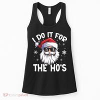 I Do It For The Hos Santa Claus Funny Christmas In July Xmas Women's Tank Top thumb 0