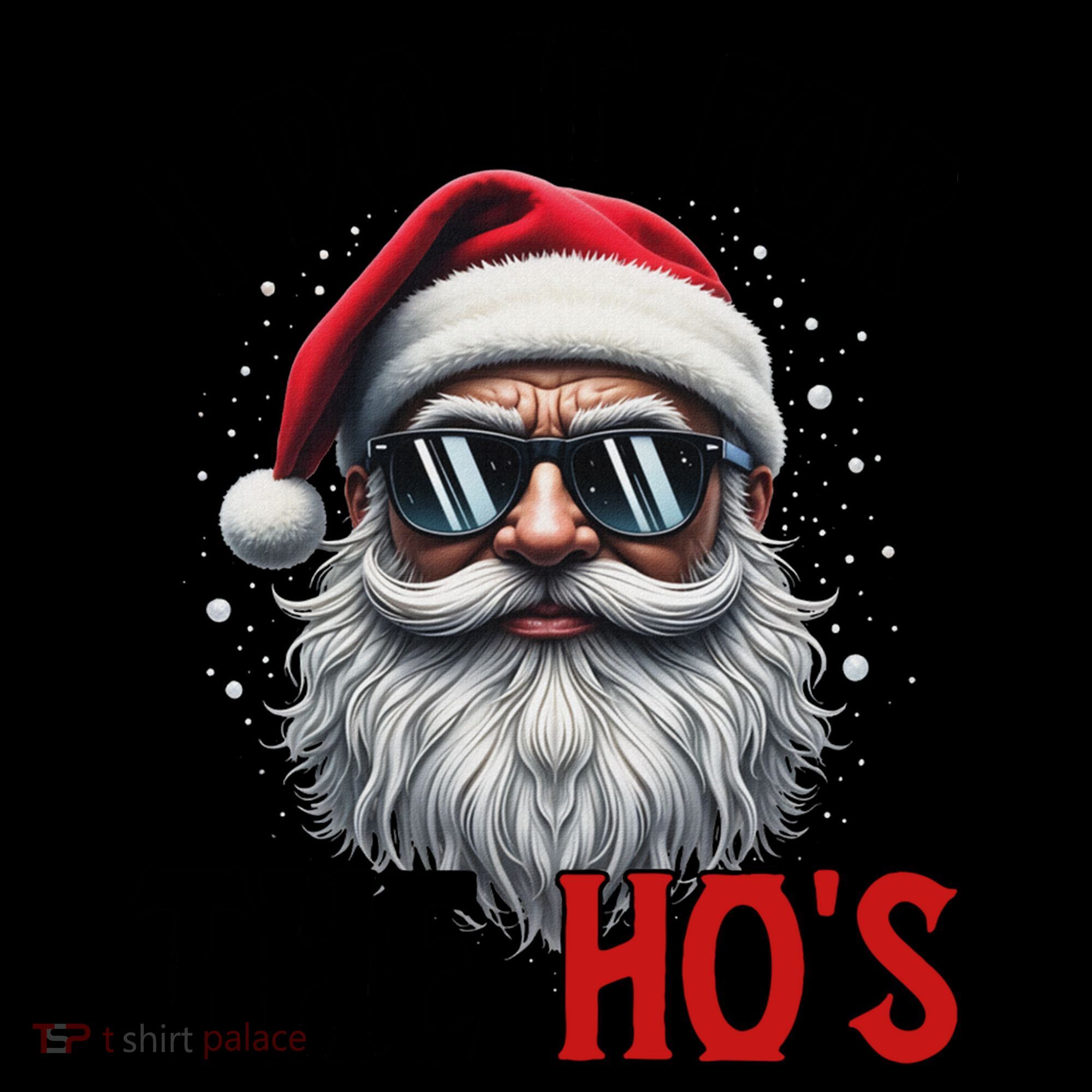 I Do It For The Hos Funny Christmas Santa Claus Coffee Mug
