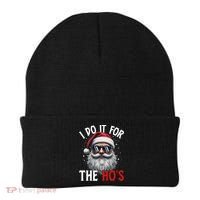I Do It For The Hos Funny Christmas Santa Claus Beanie thumb 0