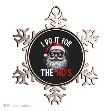 I Do It For The Hos Funny Christmas Santa Claus Ornament