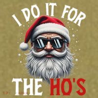 I Do It For The Hos Funny Christmas Santa Claus Garment-Dyed Women's Muscle Tee thumb 6