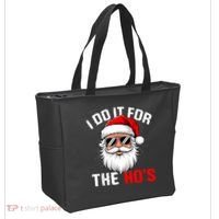 I Do It For The Hos Funny Inappropriate Christmas Santa Face Tote Bag thumb 2