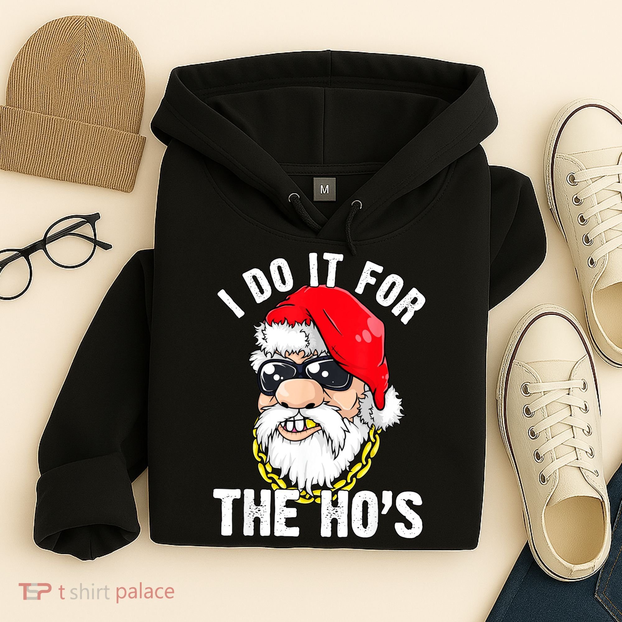 I Do It For The Hos Ho S Fun Inappropriate Xmas Gift  Hoodie