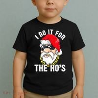 I Do It For The Hos Ho S Fun Inappropriate Xmas Gift  Toddler T-Shirt thumb 2