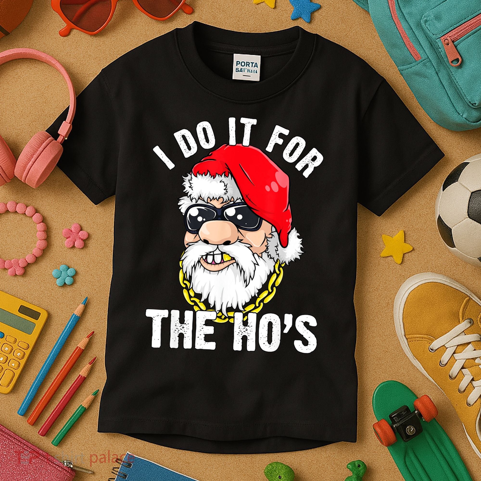 I Do It For The Hos Ho S Fun Inappropriate Xmas Gift  Kids T-Shirt