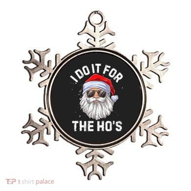 I Do It For The Ho's Funny Inappropriate Christmas Santa Ornament