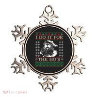 I Do It For The Hos Christmas Hos Santa Hos Xmas Gif Idea Gift Ornament thumb 0
