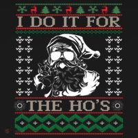 I Do It For The Hos Christmas Hos Santa Hos Xmas Gif Idea Gift Ornament thumb 1