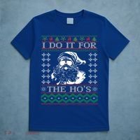I Do It For The Hos Christmas Hos Santa Hos Xmas Gif Idea Gift T-Shirt thumb 5