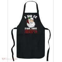 I Do It For The Ho's Funny Inappropriate Christmas Men Apron thumb 0