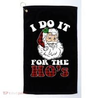 I Do It For The Ho's Funny Inappropriate Christmas Men Golf Towel thumb 0