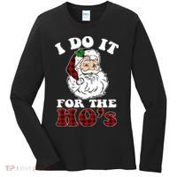 I Do It For The Ho's Funny Inappropriate Christmas Men Women's Long Sleeve Shirt thumb 0