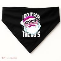 I DO It For The Ho's Funny Santa Claus USA-Made Doggie Bandana thumb 0