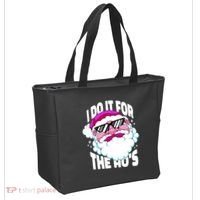 I DO It For The Ho's Funny Santa Claus Tote Bag thumb 2