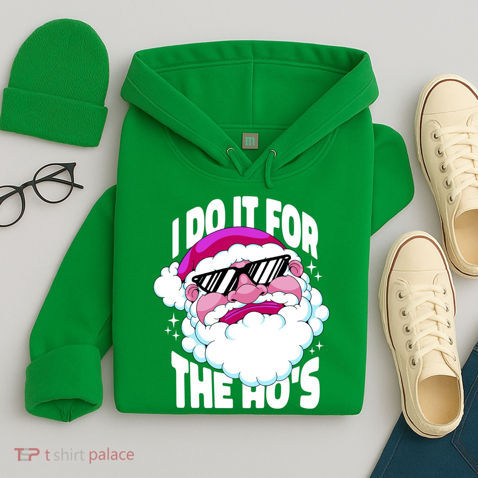 I DO It For The Ho's Funny Santa Claus Hoodie