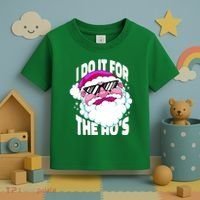 I DO It For The Ho's Funny Santa Claus Toddler T-Shirt thumb 3
