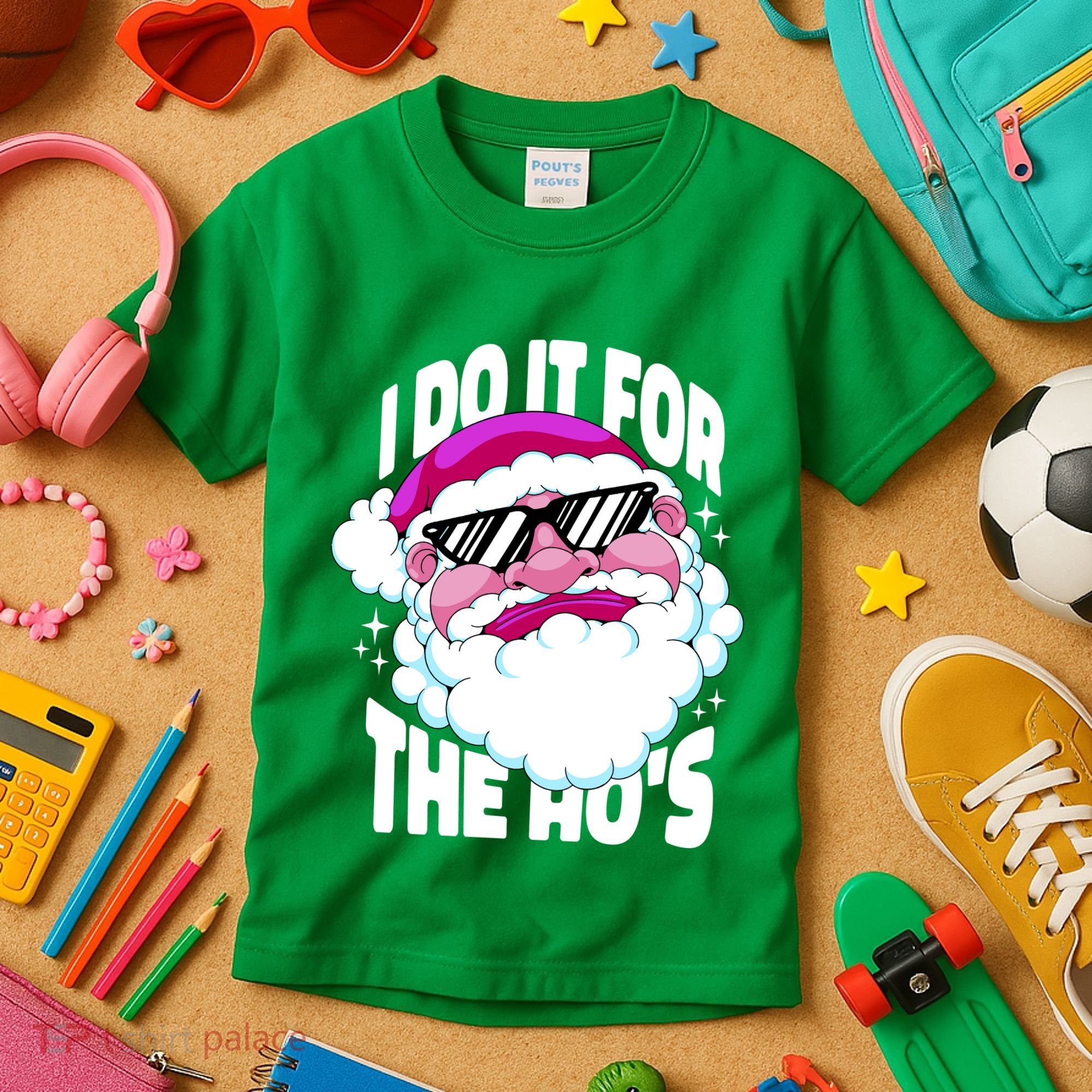 I DO It For The Ho's Funny Santa Claus Kids T-Shirt