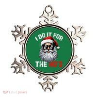 I Do It For The Hos Funny Inappropriate Christmas Santa Face Ornament thumb 0