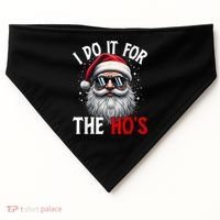 I Do It For The HoS Cute Xmas USA-Made Doggie Bandana thumb 0