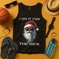 I Do It For The HoS Funny Santa Inappropriate Christmas Tank Top thumb 4