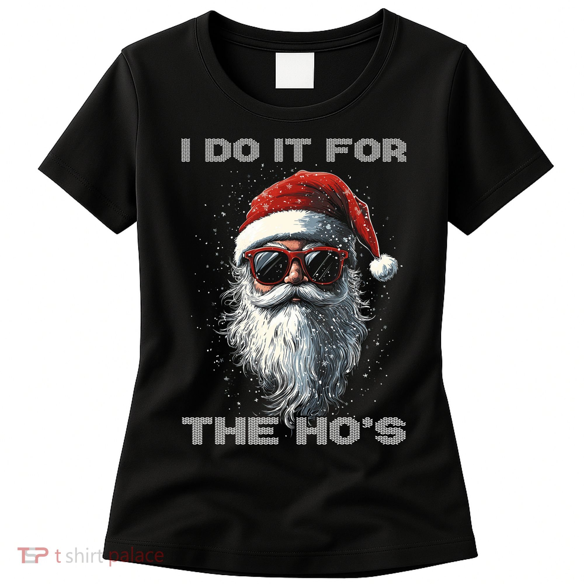 I Do It For The HoS Funny Santa Inappropriate Christmas Women's T-Shirt