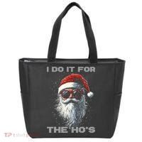 I Do It For The HoS Funny Santa Inappropriate Christmas Tote Bag thumb 0