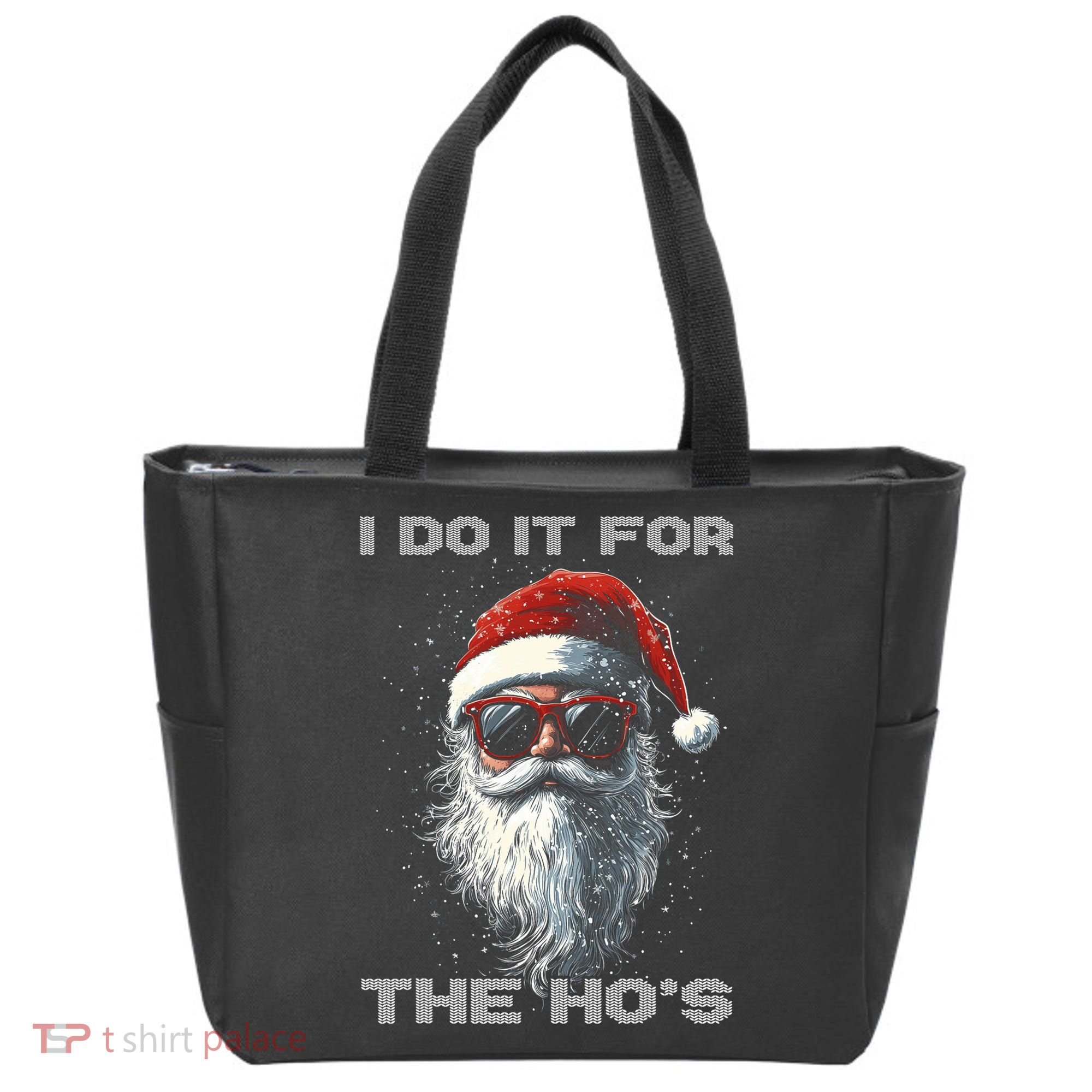 I Do It For The HoS Funny Santa Inappropriate Christmas Tote Bag