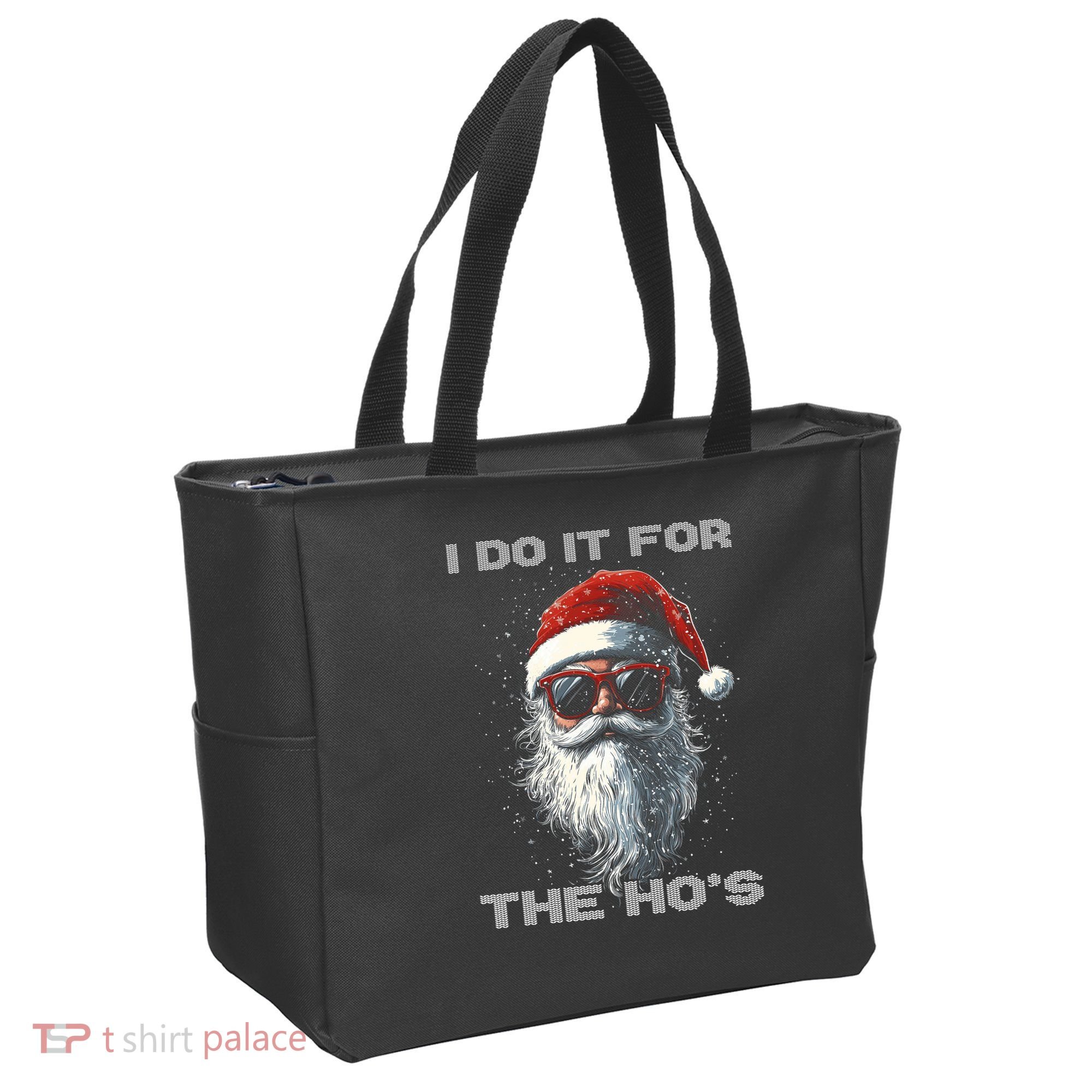 I Do It For The HoS Funny Santa Inappropriate Christmas Tote Bag