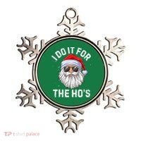 I Do It For The HoS Funny Inappropriate Christmas Short Sleeve Santa Ornament thumb 0