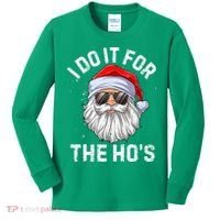 I Do It For The HoS Funny Inappropriate Christmas Short Sleeve Santa Kids Long Sleeve Shirt thumb 0