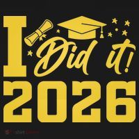 I Did It Graduate For Class Of 2026 Graduation Long Sleeve Shirt thumb 2