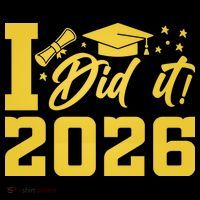 I Did It Graduate For Class Of 2026 Graduation Women's Hoodie thumb 2