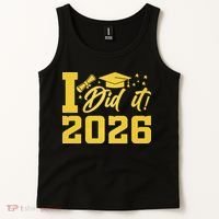 I Did It Graduate For Class Of 2026 Graduation Tank Top thumb 2