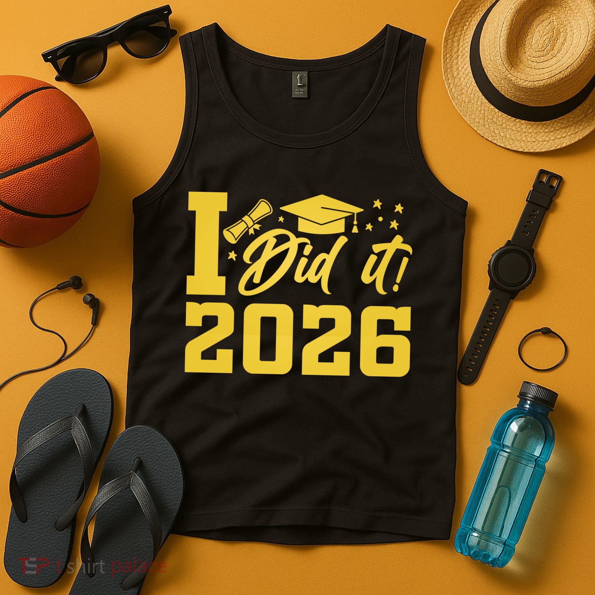 I Did It Graduate For Class Of 2026 Graduation Tank Top