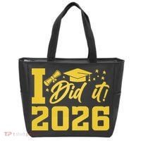 I Did It Graduate For Class Of 2026 Graduation Tote Bag thumb 0