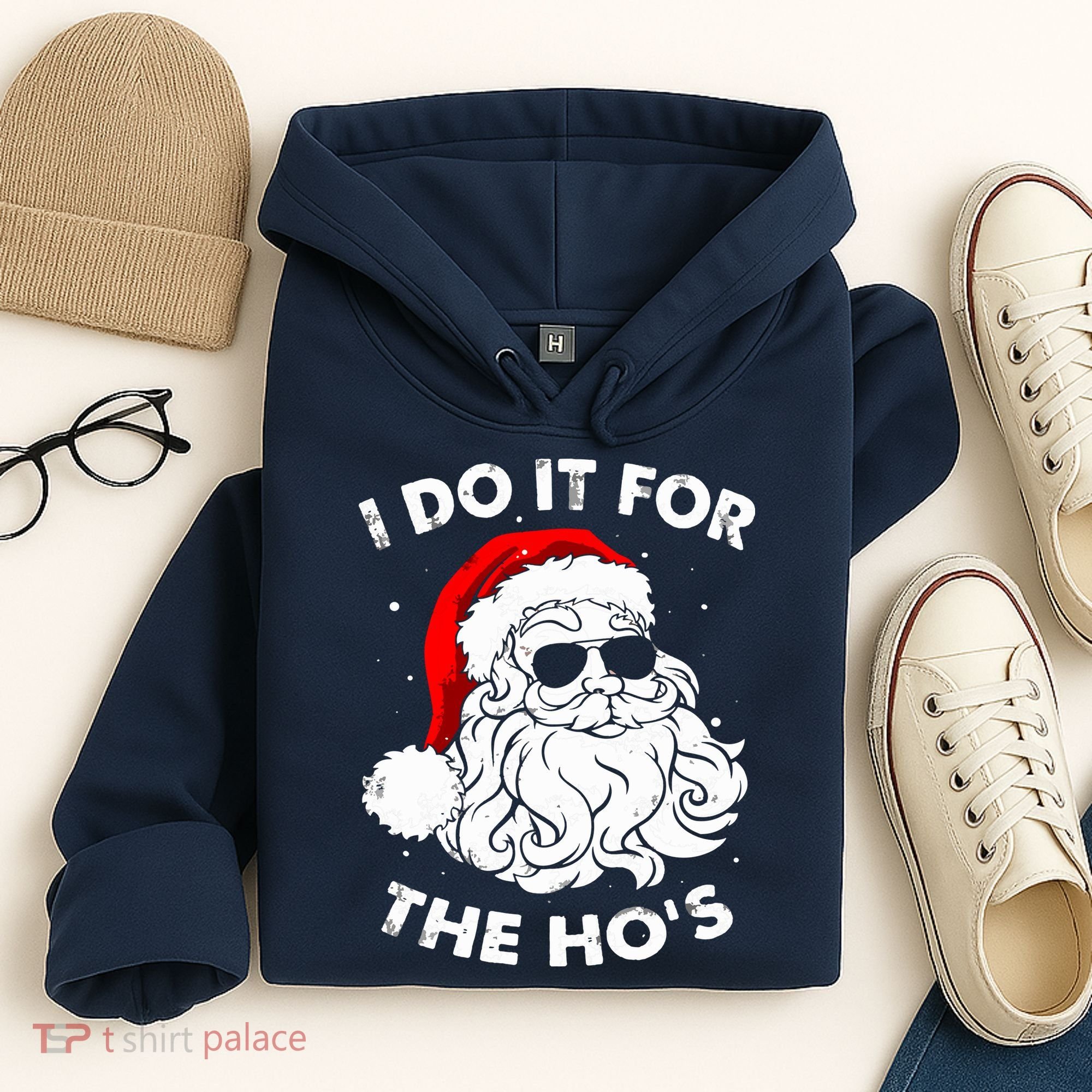 I Do It For The Hos Christmas Funny Hoodie