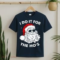 I Do It For The Hos Christmas Funny T-Shirt thumb 2