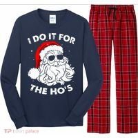 I Do It For The Hos Christmas Funny Long Sleeve Pajama Set thumb 0