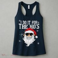 I Do It For The HOs Christmas Funny Christmas Women's Tank Top thumb 3