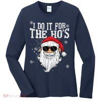 I Do It For The HOs Christmas Funny Christmas Women's Long Sleeve Shirt thumb 0