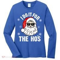 I Do It For The Hos Sweater Cute Gift Santa Do It For The Ho's Gift Cool Gift Women's Long Sleeve Shirt thumb 0