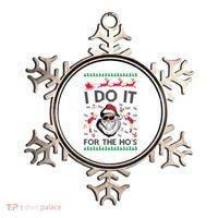 I Do It For The Hos Funny Santa Ugly Christmas Ornament thumb 0