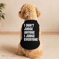 I Don't Judge Anyone I Judge Everyone Doggie Tank thumb 2