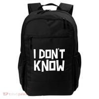 I Don't Know Funny Sarcastic Saying Pullover Hoodie Backpack thumb 0