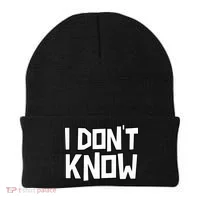 I Don't Know Funny Sarcastic Saying Pullover Hoodie Beanie thumb 0