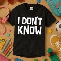 I Don't Know Funny Sarcastic Saying Pullover Hoodie Kids T-Shirt thumb 3